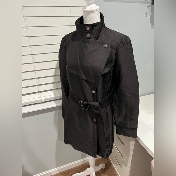Vintage Kenneth Cole New York‎ Black Trench Coat - Picture 5 of 10